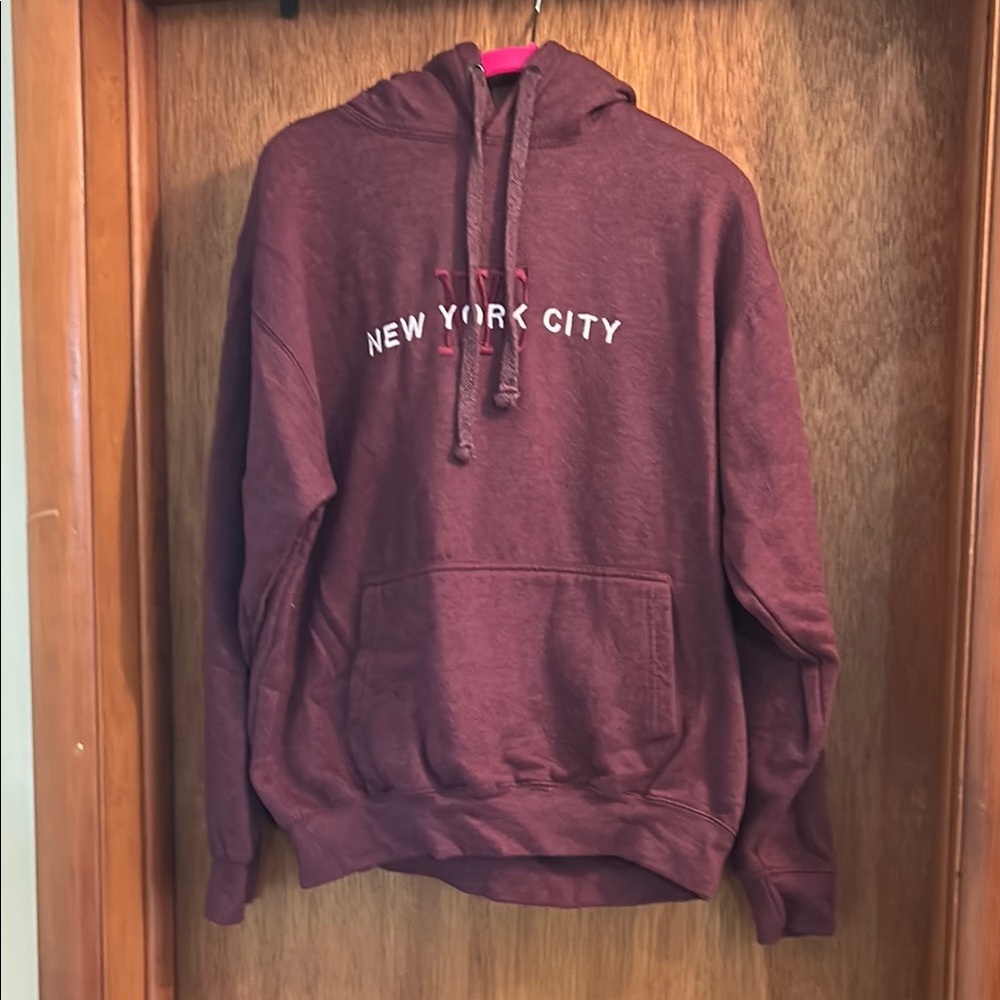New York City Maroon Hoodie